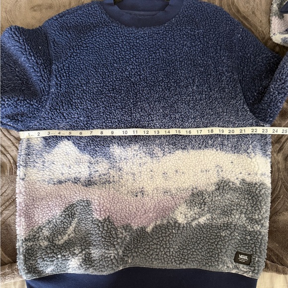 VANS - Overlook Sherpa Crew Sweatshirt - size M - blue - Picture 9 of 10